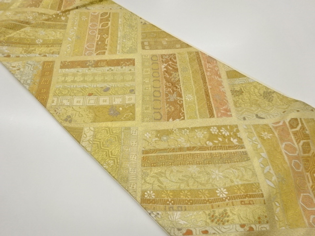 JAPANESE FUKURO OBI / WOVEN CLASSICAL PATTERN